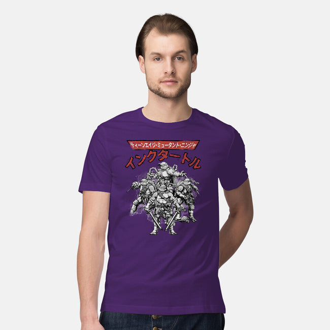 Ninja Squad Sumi-E-Mens-Premium-Tee-Astrobot Invention