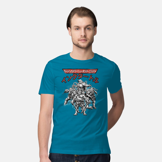 Ninja Squad Sumi-E-Mens-Premium-Tee-Astrobot Invention