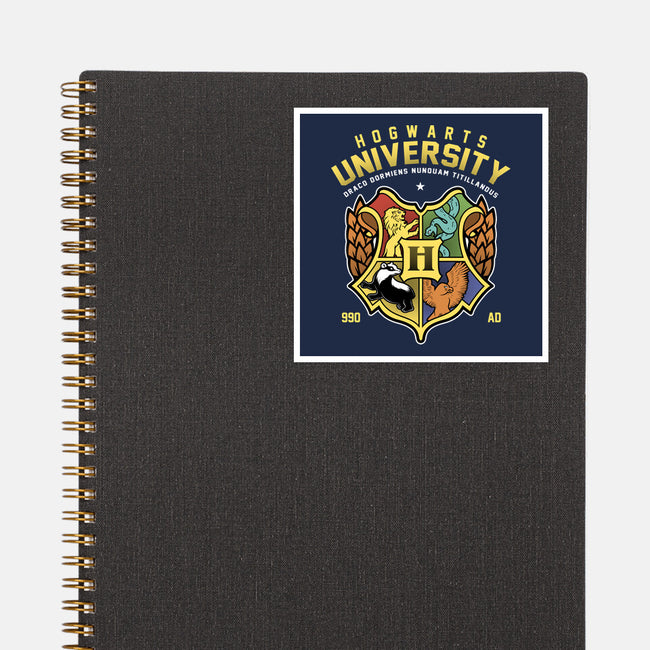 Hogwarts University-None-Glossy-Sticker-Astrobot Invention