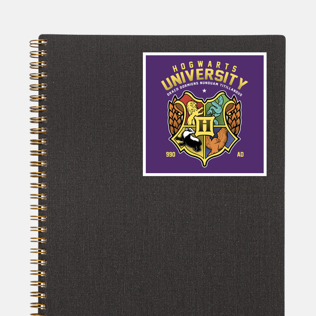 Hogwarts University-None-Glossy-Sticker-Astrobot Invention
