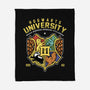 Hogwarts University-None-Fleece-Blanket-Astrobot Invention