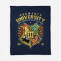 Hogwarts University-None-Fleece-Blanket-Astrobot Invention