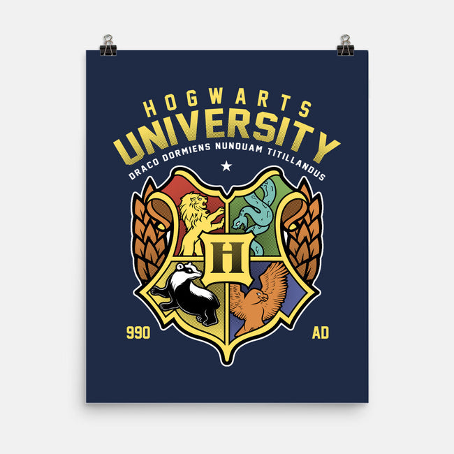 Hogwarts University-None-Matte-Poster-Astrobot Invention