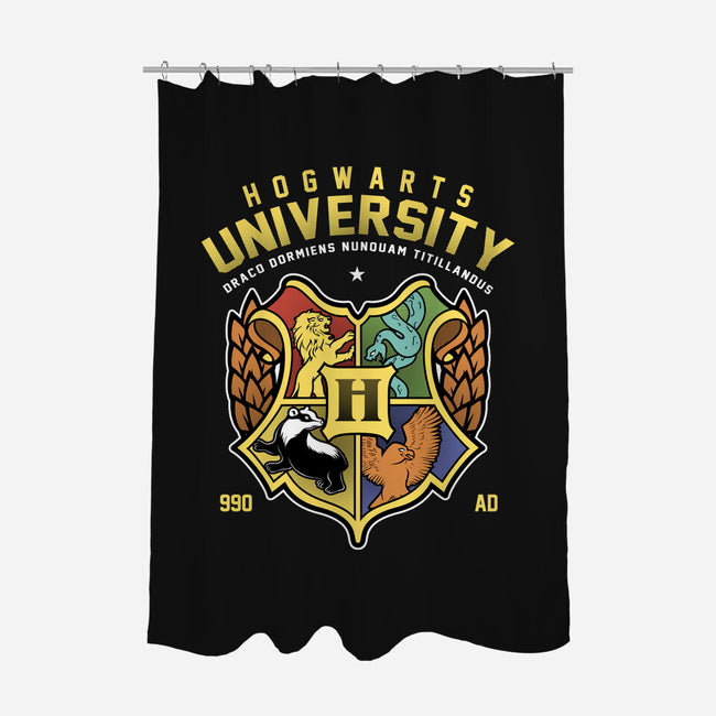 Hogwarts University-None-Polyester-Shower Curtain-Astrobot Invention