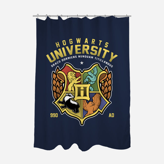 Hogwarts University-None-Polyester-Shower Curtain-Astrobot Invention