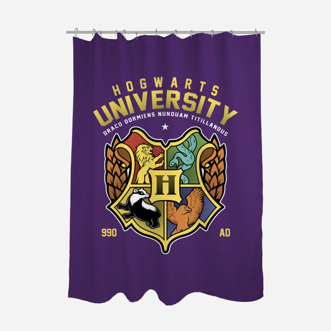 Hogwarts University-None-Polyester-Shower Curtain-Astrobot Invention