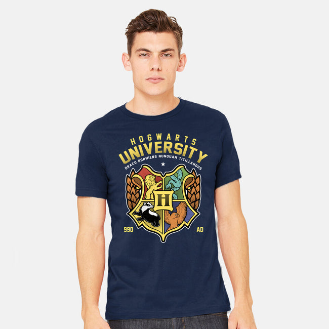 Hogwarts University-Mens-Heavyweight-Tee-Astrobot Invention