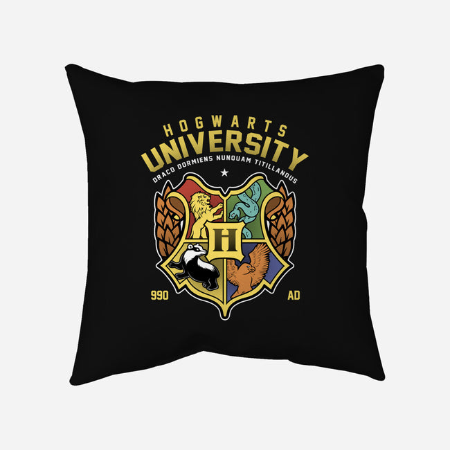 Hogwarts University-None-Removable Cover w Insert-Throw Pillow-Astrobot Invention