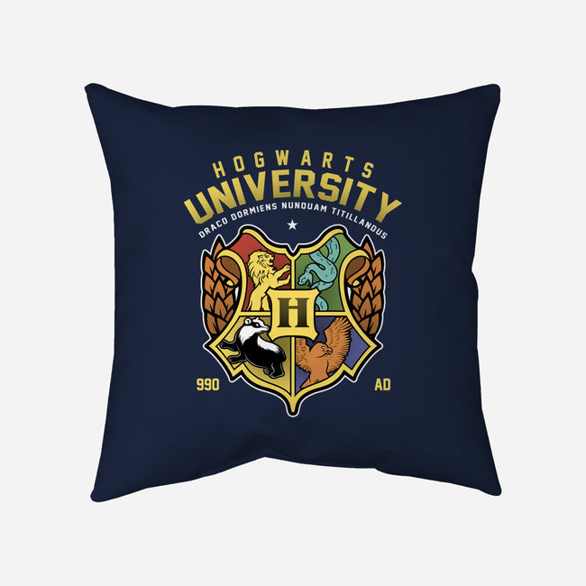 Hogwarts University-None-Removable Cover w Insert-Throw Pillow-Astrobot Invention