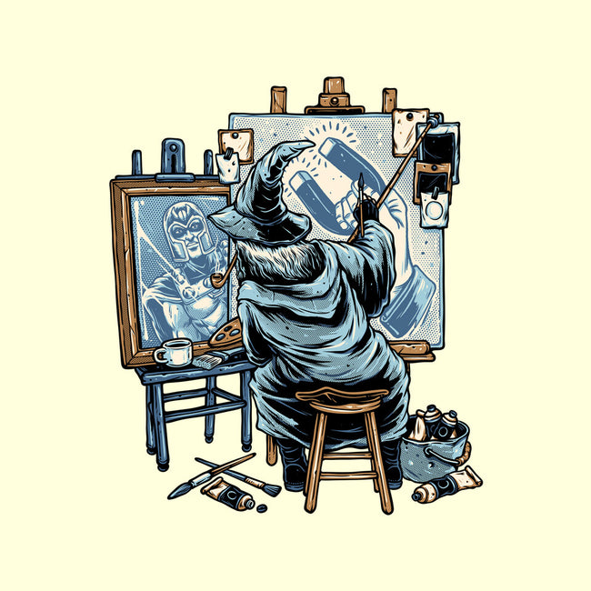 Painting Wizard-None-Polyester-Shower Curtain-glitchygorilla