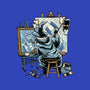 Painting Wizard-Womens-V-Neck-Tee-glitchygorilla