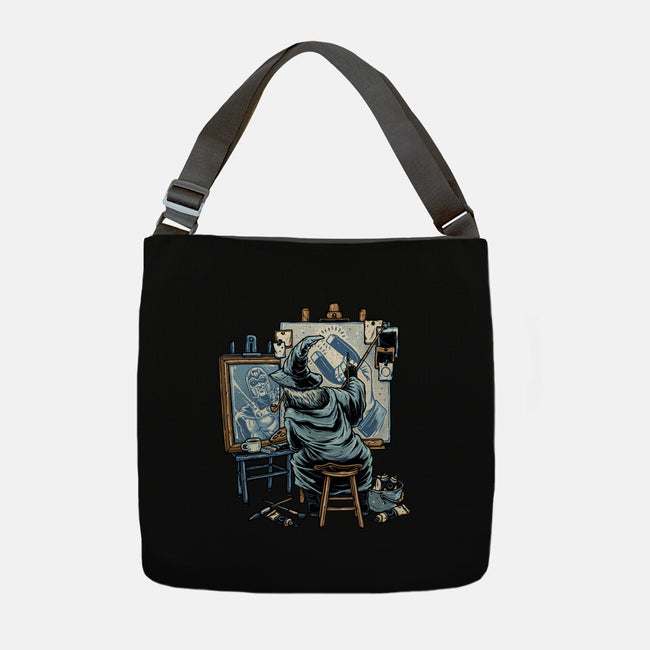 Painting Wizard-None-Adjustable Tote-Bag-glitchygorilla