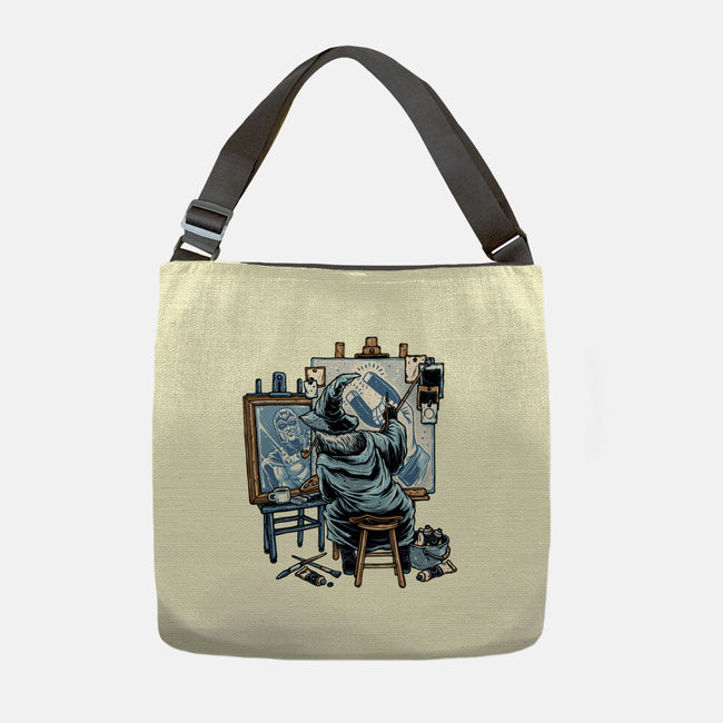 Painting Wizard-None-Adjustable Tote-Bag-glitchygorilla