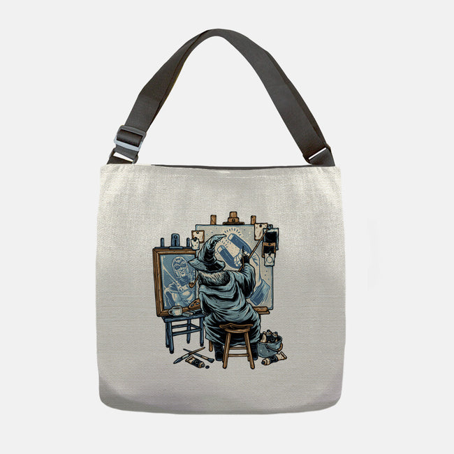 Painting Wizard-None-Adjustable Tote-Bag-glitchygorilla