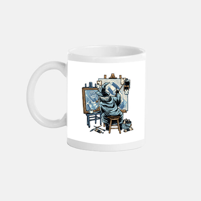 Painting Wizard-None-Mug-Drinkware-glitchygorilla