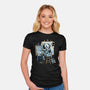 Painting Wizard-Womens-Fitted-Tee-glitchygorilla