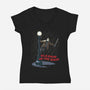 Slashin In The Rain-Womens-V-Neck-Tee-Getsousa!