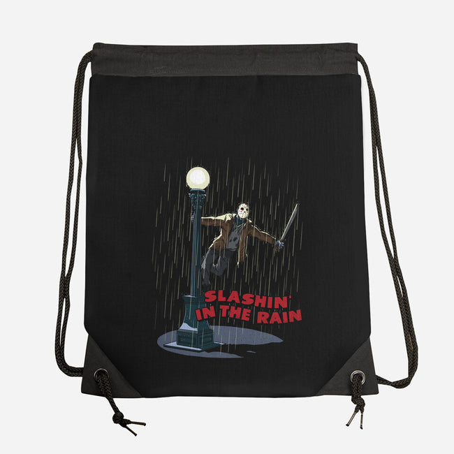 Slashin In The Rain-None-Drawstring-Bag-Getsousa!