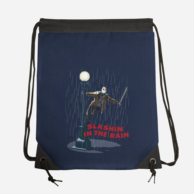 Slashin In The Rain-None-Drawstring-Bag-Getsousa!