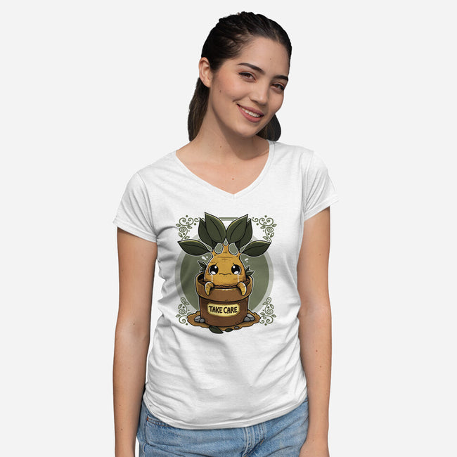 Mandrake-Womens-V-Neck-Tee-Vallina84