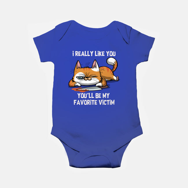 My Favorite Victim-Baby-Basic-Onesie-zascanauta
