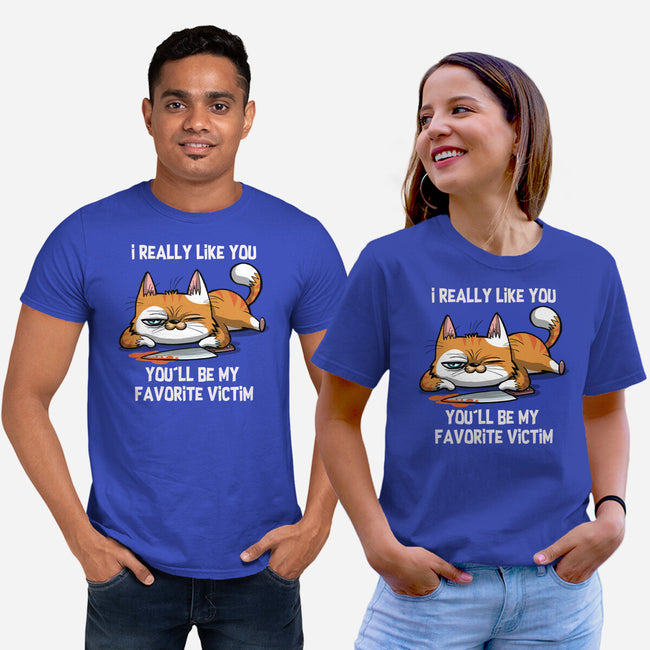 My Favorite Victim-Unisex-Basic-Tee-zascanauta