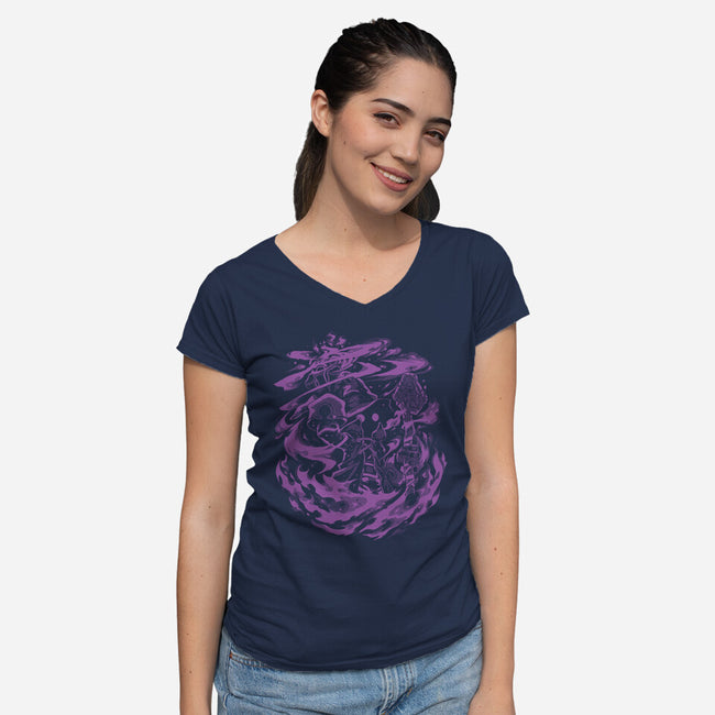 Like The Sun-Womens-V-Neck-Tee-Estudio Horta