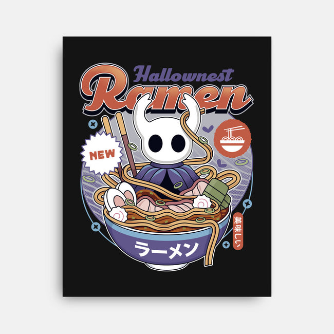 Hallownest Ramen Vintage-None-Stretched-Canvas-LAGELANTEE