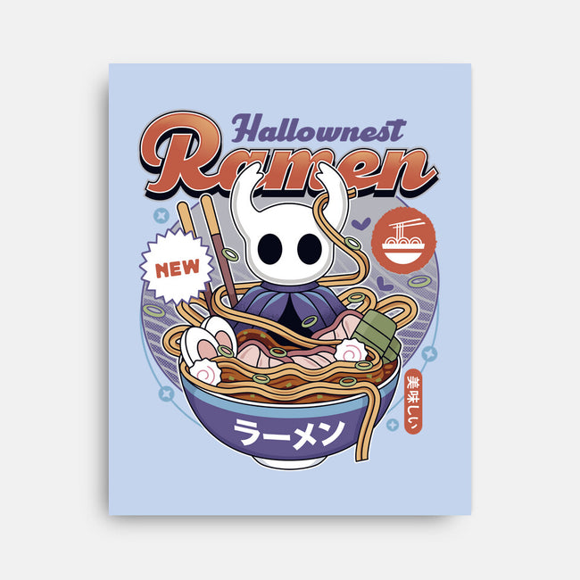 Hallownest Ramen Vintage-None-Stretched-Canvas-LAGELANTEE