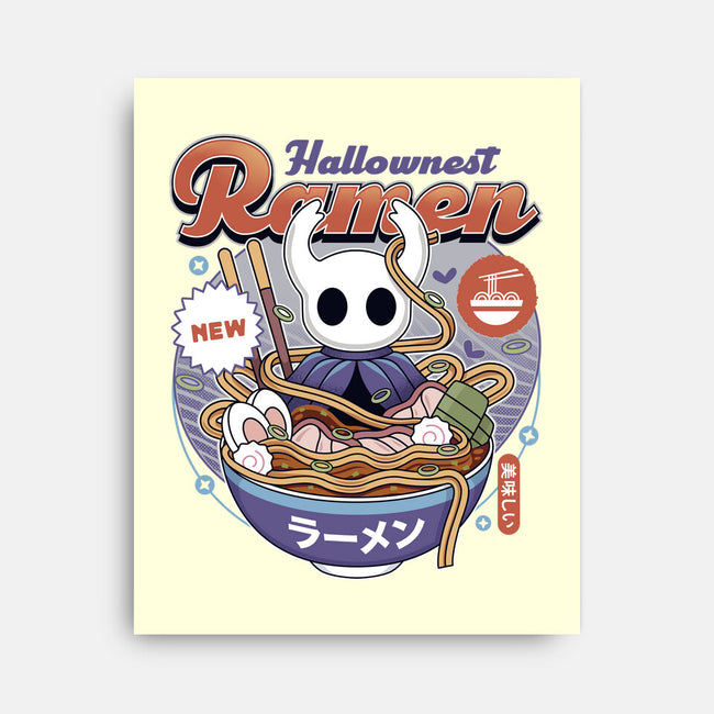 Hallownest Ramen Vintage-None-Stretched-Canvas-LAGELANTEE