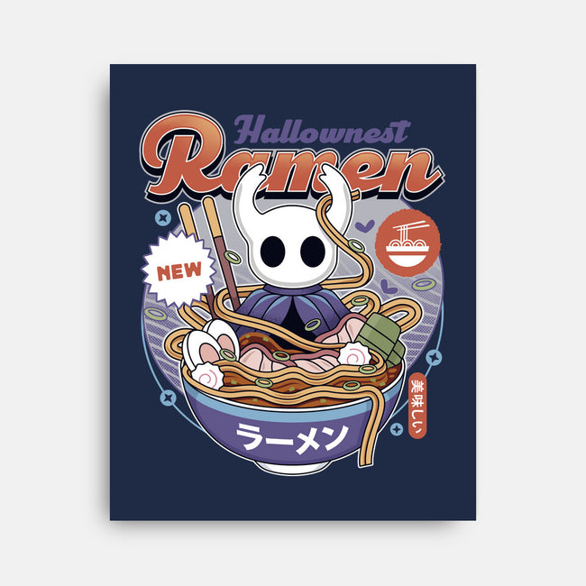 Hallownest Ramen Vintage-None-Stretched-Canvas-LAGELANTEE