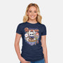 Hallownest Ramen Vintage-Womens-Fitted-Tee-LAGELANTEE