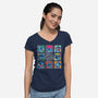 The Ohana Bunch-Womens-V-Neck-Tee-turborat14