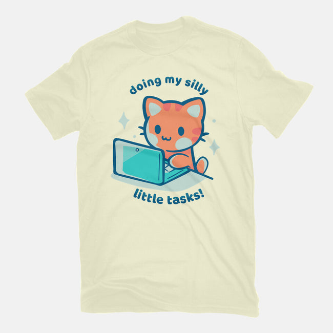 Doing My Silly Little Tasks-Mens-Basic-Tee-TechraNova
