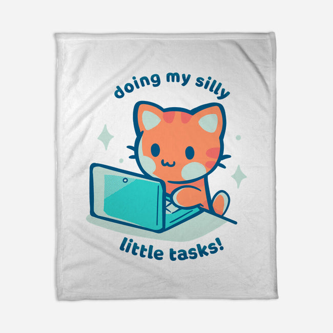 Doing My Silly Little Tasks-None-Fleece-Blanket-TechraNova