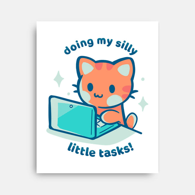 Doing My Silly Little Tasks-None-Stretched-Canvas-TechraNova