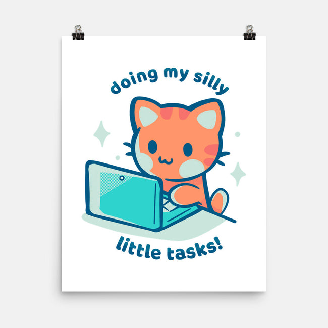 Doing My Silly Little Tasks-None-Matte-Poster-TechraNova