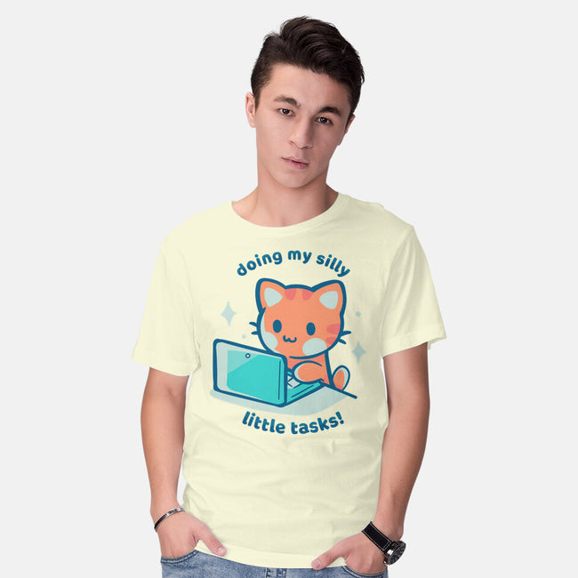 Doing My Silly Little Tasks-Mens-Basic-Tee-TechraNova