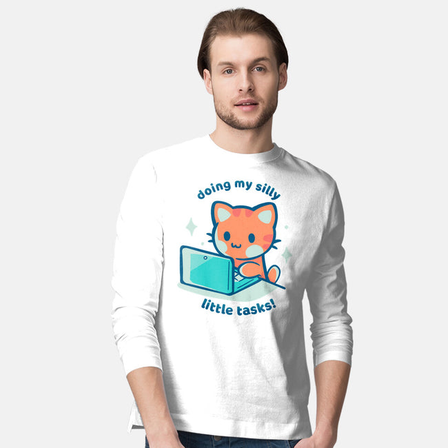 Doing My Silly Little Tasks-Mens-Long Sleeved-Tee-TechraNova