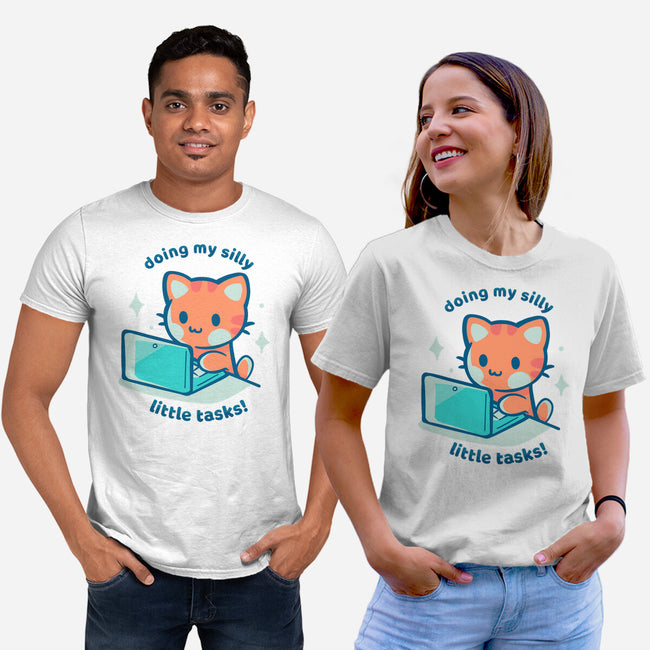 Doing My Silly Little Tasks-Unisex-Basic-Tee-TechraNova