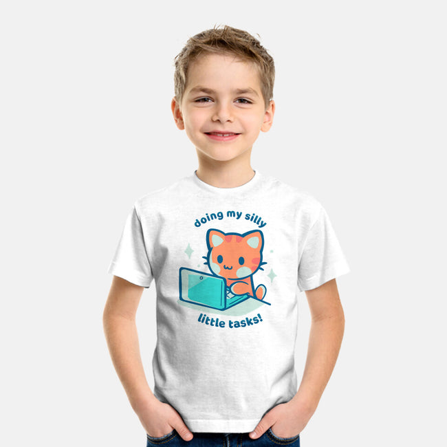 Doing My Silly Little Tasks-Youth-Basic-Tee-TechraNova