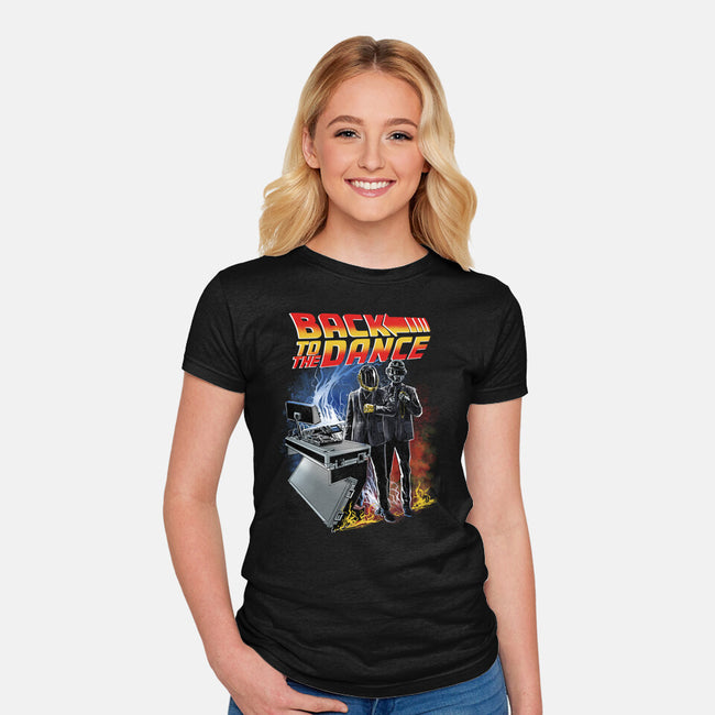 Back To The Dance-Womens-Fitted-Tee-zascanauta