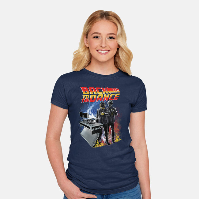 Back To The Dance-Womens-Fitted-Tee-zascanauta