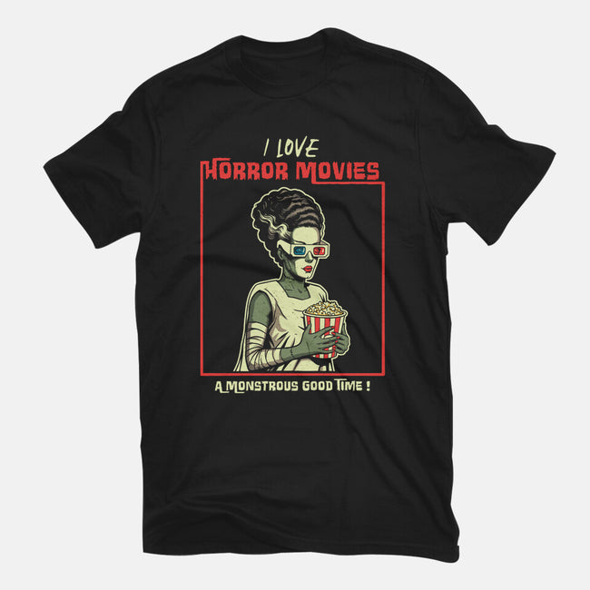 Love Horror Movies-Womens-Fitted-Tee-P1yu5h