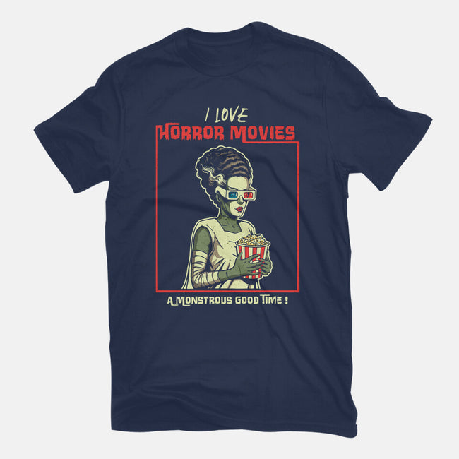 Love Horror Movies-Womens-Fitted-Tee-P1yu5h