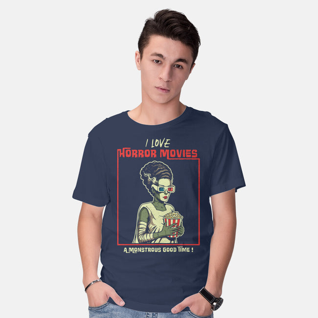 Love Horror Movies-Mens-Basic-Tee-P1yu5h