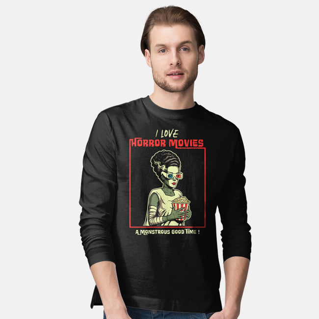 Love Horror Movies-Mens-Long Sleeved-Tee-P1yu5h