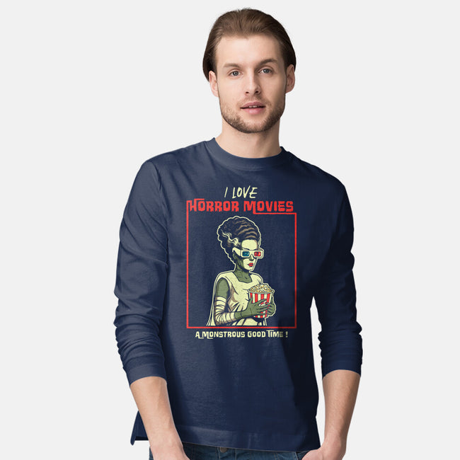 Love Horror Movies-Mens-Long Sleeved-Tee-P1yu5h