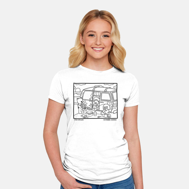 Scoobbie Goods-Womens-Fitted-Tee-estudiofitas