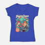 Psyce Cream-Womens-V-Neck-Tee-Bruno Mota